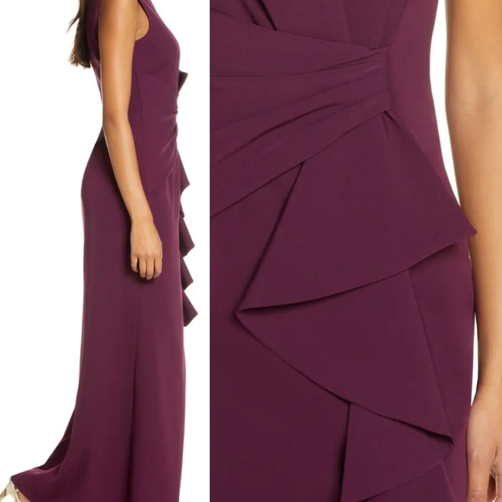 Ruffle Front Gown (Regular & Petite) - Picture 3 of 5